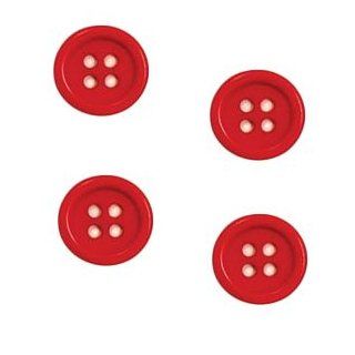 Small Red Buttons 12mm, Quantity of 144, Lead Free & Perfect for Children's Clothes & Toys, 1 Gross Red 12mm Buttons