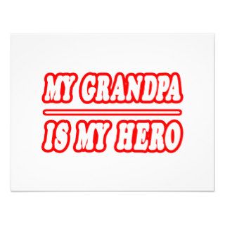 My Grandpa Is My Hero Custom Announcements