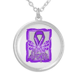 Chiari Malformation Hope Butterfly Necklace