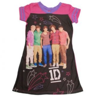 One Direction Girls 4 14 Varsity Dorm Night Shirt (14, Pink) Clothing
