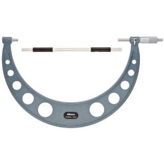Mitutoyo 103 149 Outside Micrometer, Baked enamel Finish, Ratchet Stop, 300 325mm Range, 0.01mm Graduation, +/ 0.006mm Accuracy Mitutoyo Anvil