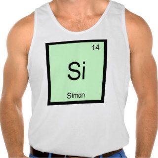 Simon Name Chemistry Element Periodic Table Tanktop