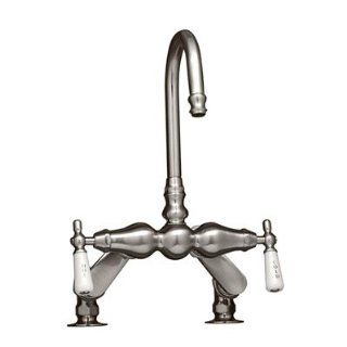 Randolph Morris Gooseneck Tub Faucet RM149 4BN Brushed Nickel   Bathtub And Showerhead Faucet Systems  