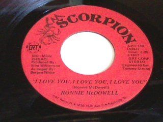 RONNIE MCDOWELL   fallin'/ i love you, i love you SCORPION 149 (45 vinyl record) Music