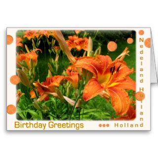 Happy Birthday, Holland Card