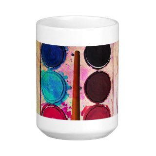 Fine Art Paint Color Box & Funny Artist Brush Mug