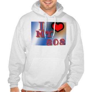 I Love My 808 Hooded Sweatshirt