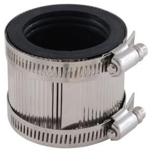 LDR Industries 2 in. x 2 in. PVC FPT x FPT No Hub Coupling 808 cNHC 200