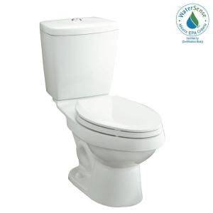 Sterling Plumbing Karsten 2 Piece 1.1 GPF Elongated Toilet with Dual Force Technology in White 402028 0