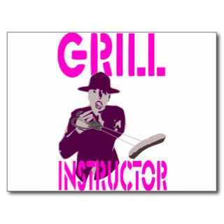 Grill Instructor Post Card
