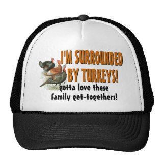 Surrounded by Turkeys Mesh Hats