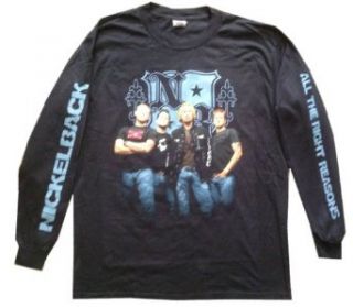 NICKELBACK   Crest   Black Longsleeve Tour T shirt Clothing