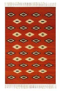 Zapotec wool rug, 'Starbursts' (4x6)   Natural Fiber Rugs
