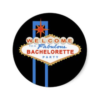 Las Vegas Sign Bachelorette Party Favor Stickers