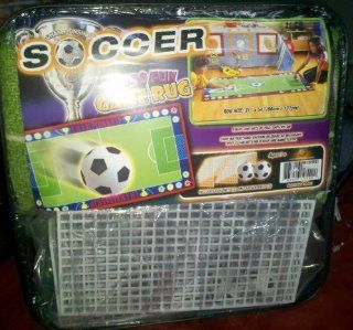 Championship Soccer Jumbo Fun Game Rug Size 31'' X 54'' (80cm X 137cm)  Area Rugs  