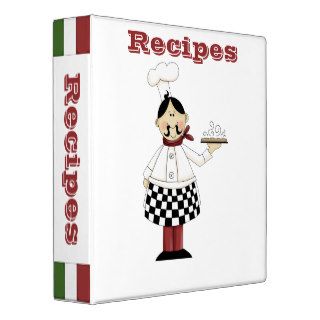 Recipe Albums  Kitchen Chef  Binder