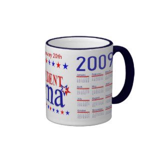 Obama Inauguration   Collector's Mug with Calendar