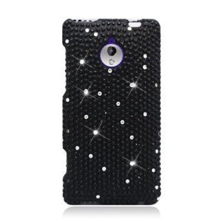 CY Bling Bling Full Diamond Graphic Design Cover Case for HTC 8XT (Include a Free CYstore Stylus Pen)   Full Black Cell Phones & Accessories
