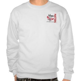 Hope Matters Butterfly Juvenile Diabetes Pull Over Sweatshirts