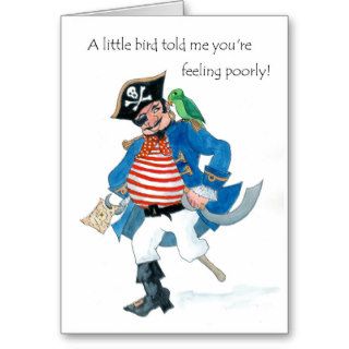 Pirate Get Well Soon Card