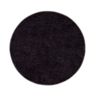 Home Decorators Collection Ultimate Shag Black 8 ft. Round Area Rug 7575493210