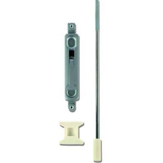 Global Door Controls 12 in. Flush Bolt with 1/4 in. Offset in Aluminum TH1100 FB3 AL