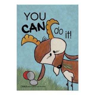 Billy Goat You CAN do it Posters