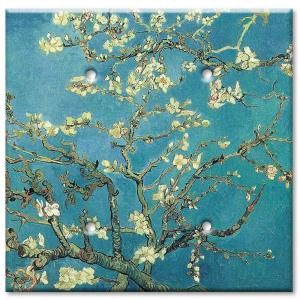 Art Plates Van Gogh Almond Blossoms   Double Blank Wall Plate BLD 130