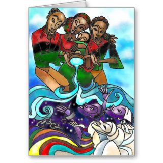 'Libation' Kwanzaa greeting card