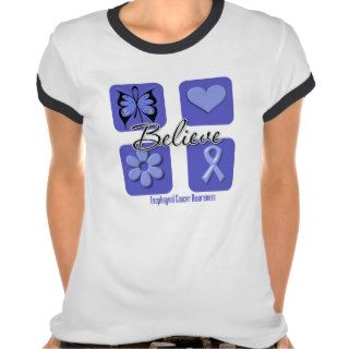 Believe Inspirations Esophageal Cancer T shirt