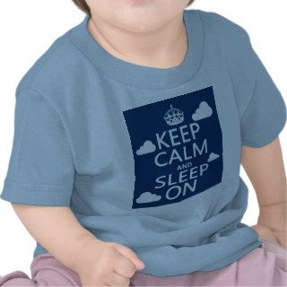 Keep Calm and Sleep On (customize color) T shirts