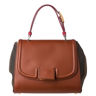 Fendi 8BN234 00FKN F0RFL Pequin Silvana Satchel Bag Fendi Designer Handbags