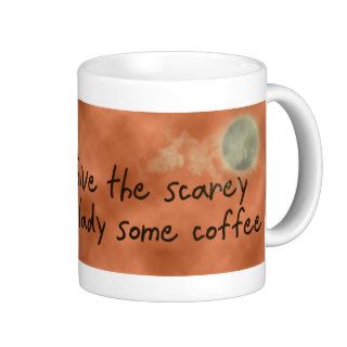 Scarey witch before coffee mug