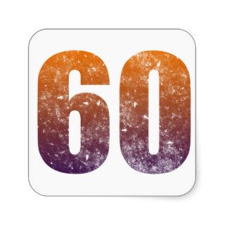Cool 60th Birthday Gift Stickers