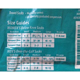 Ames Walker 167 Women Microfiber Travel Sock 15 20mmHg 
