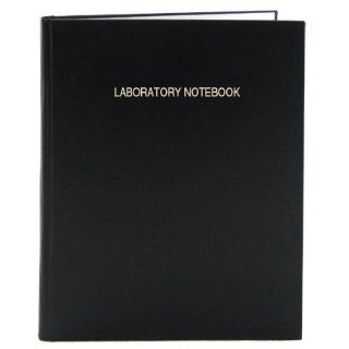 BookFactory A4 Black Lab Notebook   168 Pages (5mm Ruled Format), A4   8.27 x 11.69 (21 cm x 29.7cm), Black Cover, Smyth Sewn Hardbound (LIRPE 168 4LR A LKT1)