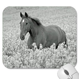 Mousepad   9.25" x 7.75" Designer Mouse Pads   Design Animals   Wildlife   Horse   Horses (MPAHO 147) Computers & Accessories