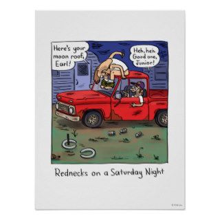 "Redneck Saturday Night Poster Print"
