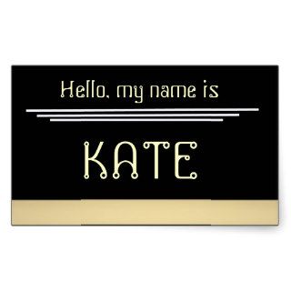 Name tag sticker Hello my name is