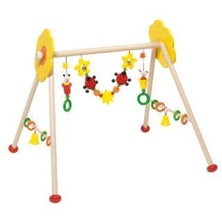 Wooden Non toxic Baby Gym with Insects and Flowers By Heimess  Baby Touch And Feel Toys  Baby