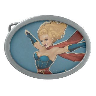 Supergirl Bombshell Oval Belt Buckle