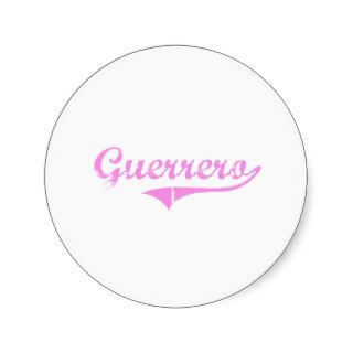 Guerrero Last Name Classic Style Sticker