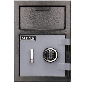 MESA 0.8 cu. ft. All Steel Depository Safe with Electronic Lock in 2 Tone Black Grey MFL2014ECSD