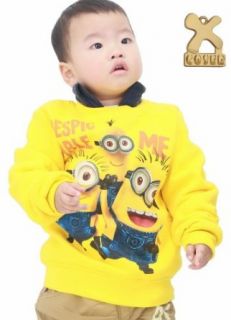 Minion Sweatshirt Yellow Sweater Coat Despicable Me Costumes for Kids in Size S Clothing