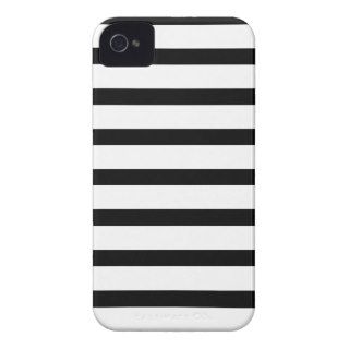 iPhone 4 Barely There Case Black White Stripes iPhone 4 Cover