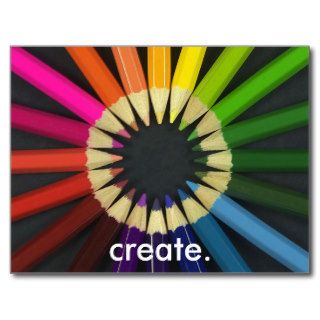 Create a Colorful Life Post Card