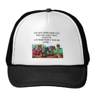 horse racing derby mesh hats