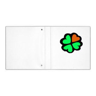 Heart Shamrock Binder