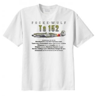 Focke Wulf Ta 152 Fighter WarbirdShirtsTM Men's Short Sleeve T Shirt Novelty T Shirts Clothing