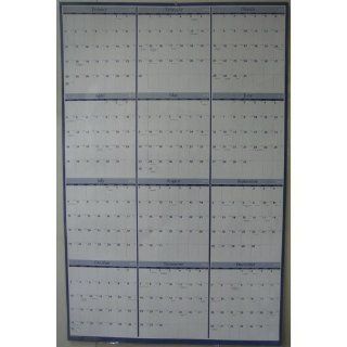QMO152MW Quill Corp. 2010 Vertical/Horizontal Wall Calendar. Size 31" x 48" 